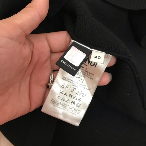 Fendi Crew Neck Laser-cut Top - Picture 5 of 6